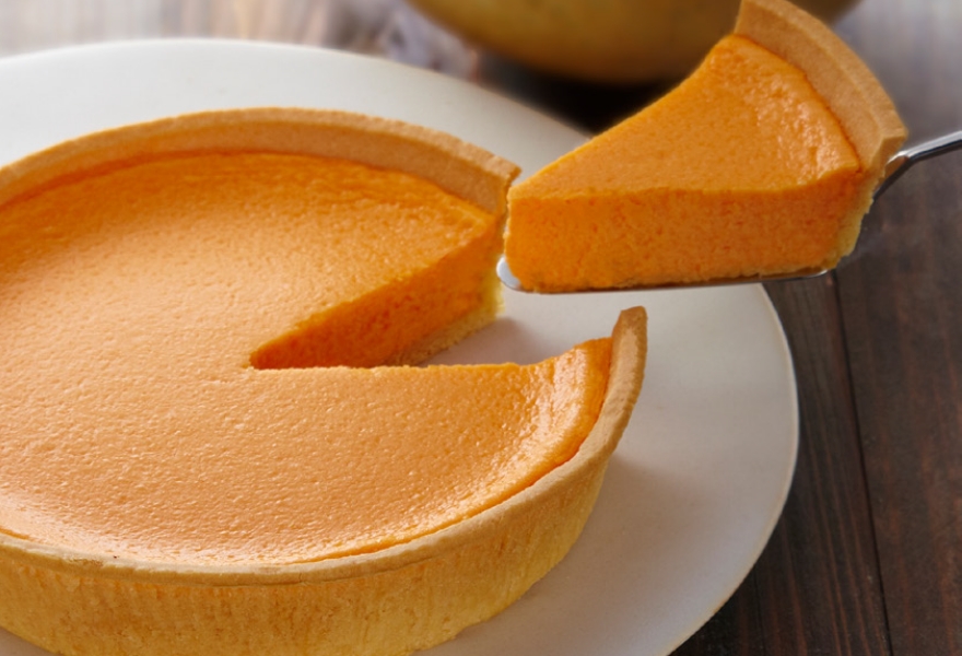 夕張メロンのチーズケーキ