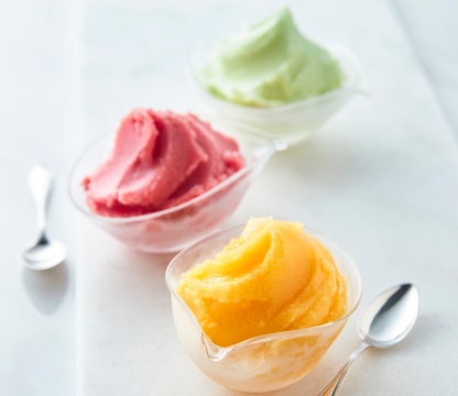 凍らせてシャーベット