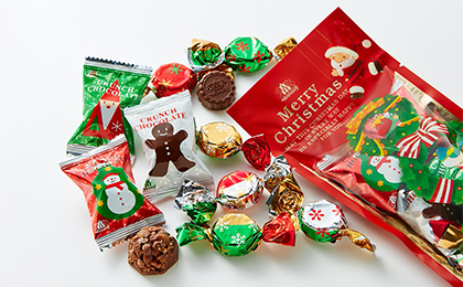 クリスマスサプライズ（クランチチョコレート＆ミルクチョコレート） 11個入