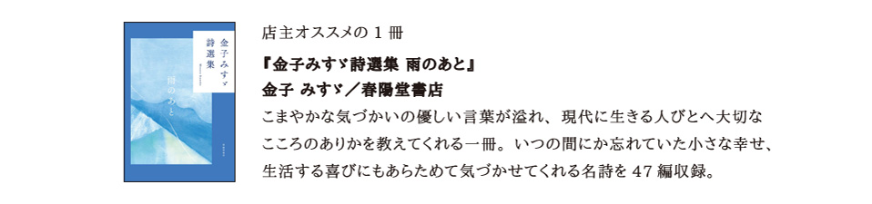 『金子みすゞ詩選集 雨のあと』