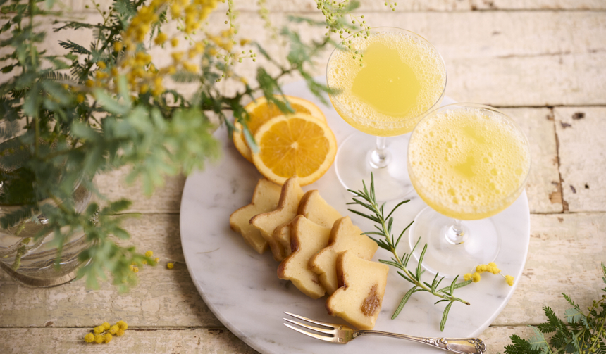 ミモザの日に楽しむ、華やかなカクテルと「レーヴ・ドゥ・フロマージュ」