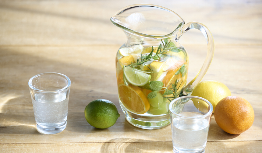 巡りをよくしてくれる、柑橘のフレーバーウォーター