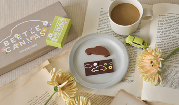 花柄がキュート！ビートルとモロゾフのコラボチョコレート