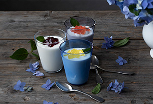 きらきらの花にときめく「紫陽花ゼリー」