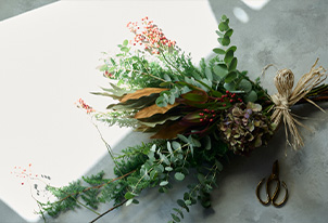 クリスマスに向けて、スワッグを作ってみませんか？