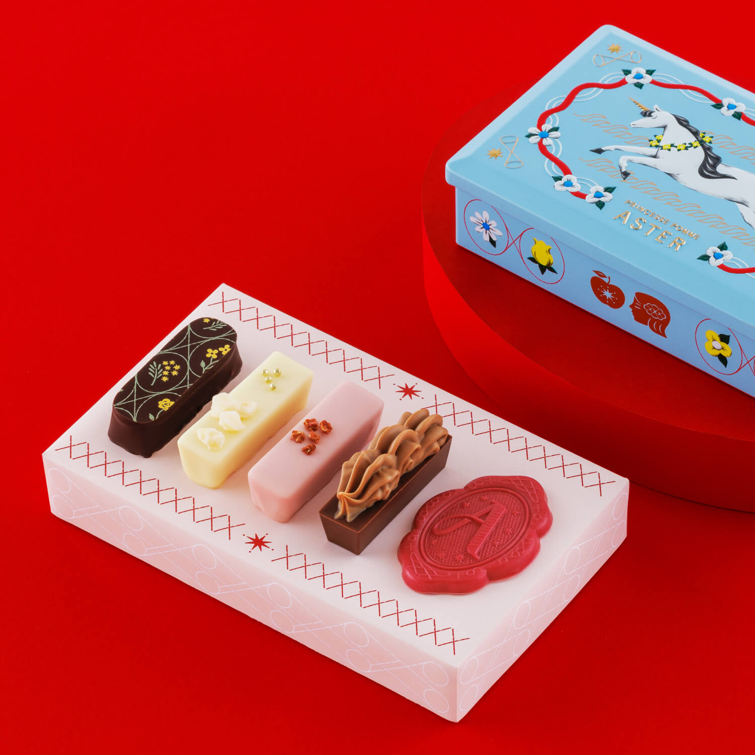 一角獣と花かんむり