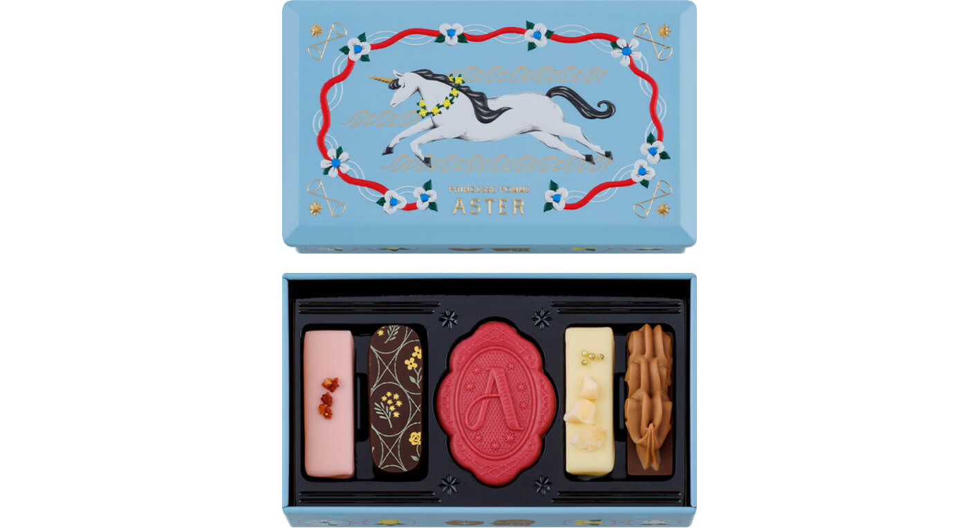 一角獣と花かんむり