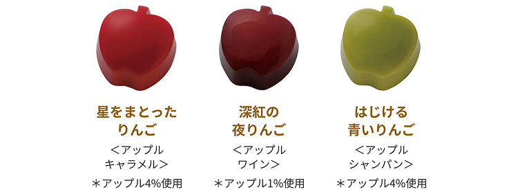 星をまとったりんご